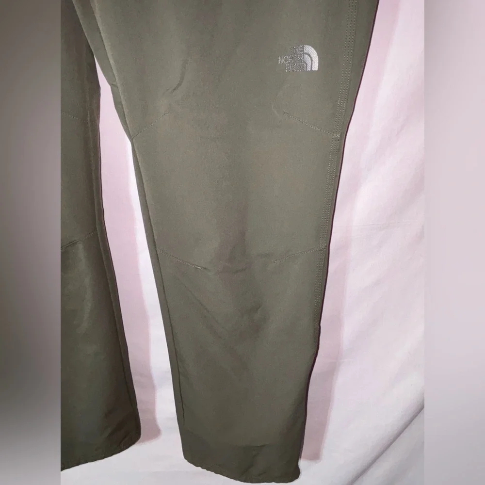 The North Face Olive Green Hiking Pants with Red Drawstrings - Picture 4 of 12